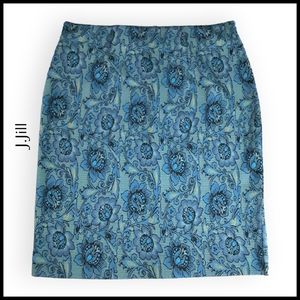 J. Jill colorful floral skirt women's xs